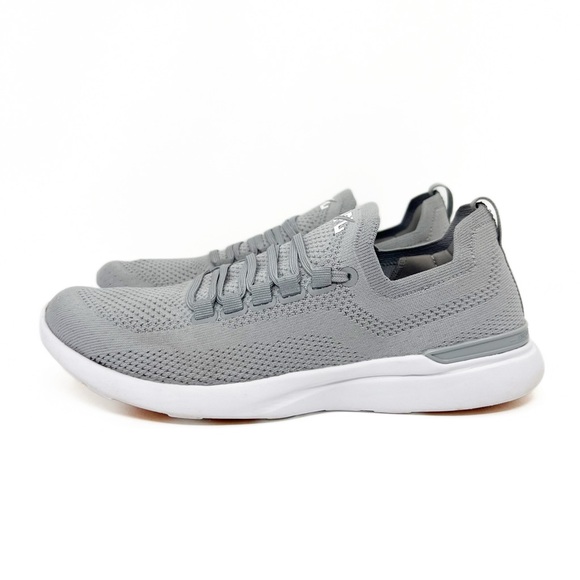 SOLD! APL Men’s TechLoom Breeze Running Shoes in Harbor Grey/White Shoes - Picture 3 of 11